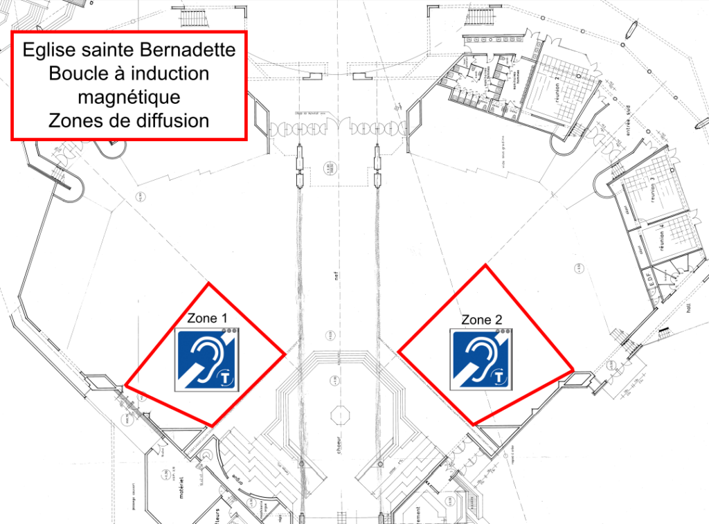 eglise ste bernadette boucle induction magnétique